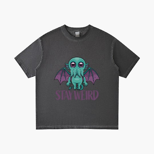 Stay Weird Cute Cthulhu Monster Gradient T Shirts