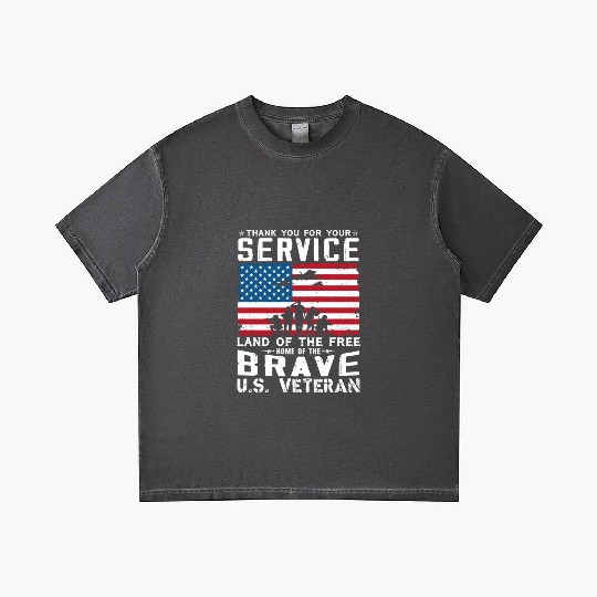 US Army Veteran Land Of The Free Gradient T Shirts
