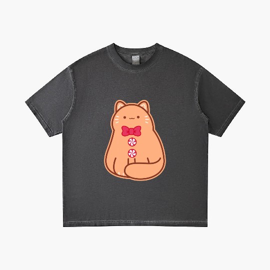 Gingerbread Cat Gradient T Shirts