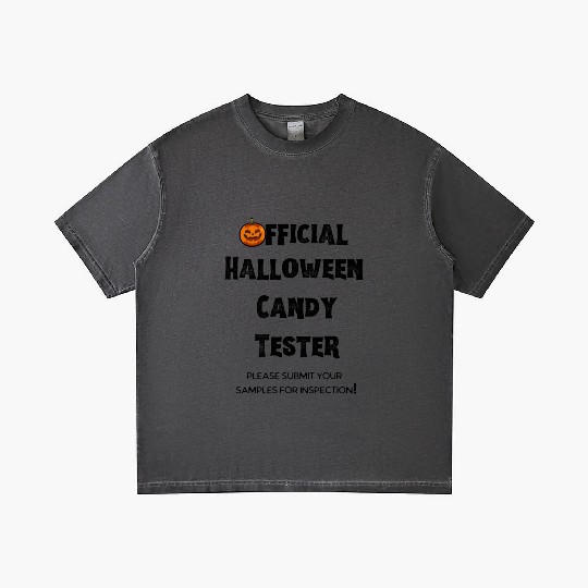 Official Halloween Candy Tester White Gradient T Shirts