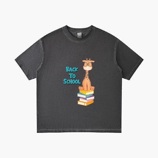 Back To School Giraffe Gradient T Shirts