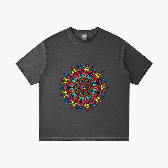 Colorful Mandala Pattern Modern 6 Gradient T Shirts