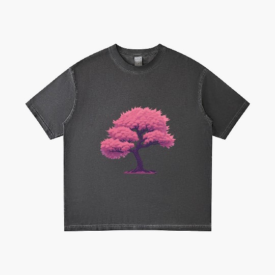 Blooming Sakura tree Gradient T Shirts