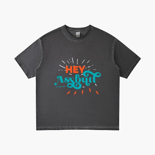 Supernatural Hey Assbutt Typography Gradient T Shirts