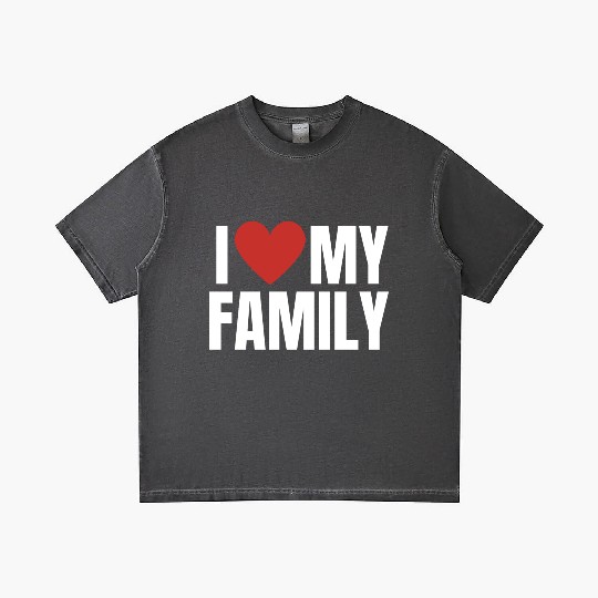 I Love My Family Gathering Reunion Celebration Gradient T Shirts