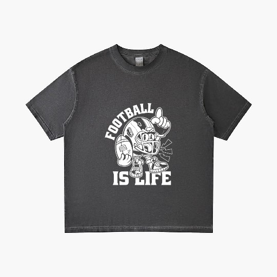 Football Is Life American Football Lover Game Day Gradient T Shirts