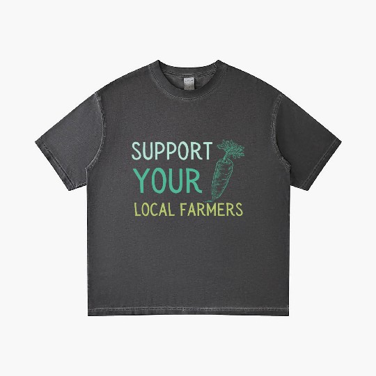 Support Local Farmers Carrot Gradient T Shirts