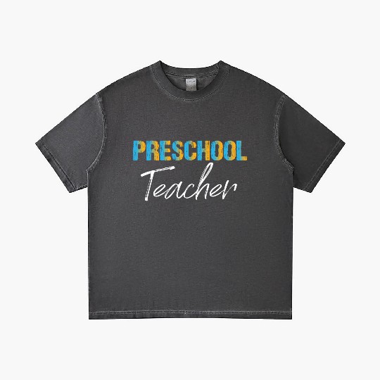 Preschool Teacher Gradient T Shirts