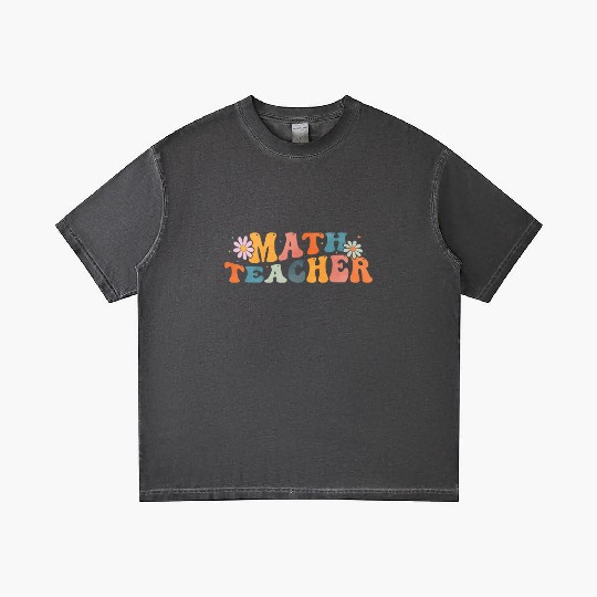 Groovy Math Teacher Mathematics Mathematician Gradient T Shirts