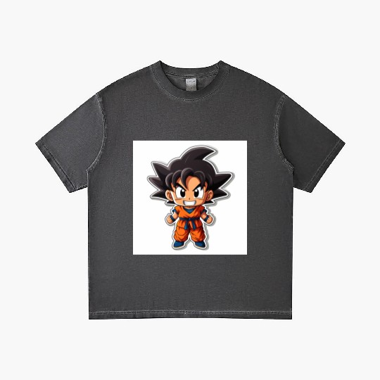 Goku Sticker Happy Bold Colors art toy style Gradient T Shirts