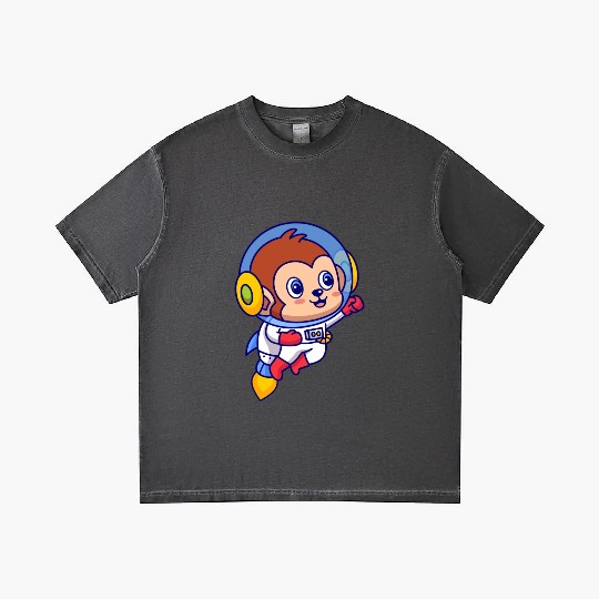 Flying Monkey Astronaut Gradient T Shirts
