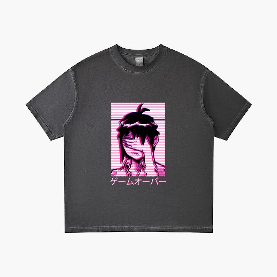 Vaporwave E Japanese Aesthetic Anime Sad E Gradient T Shirts