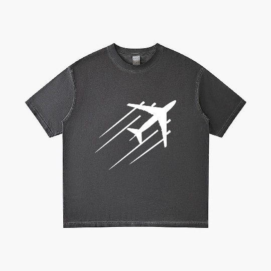 Airplane Gradient T Shirts