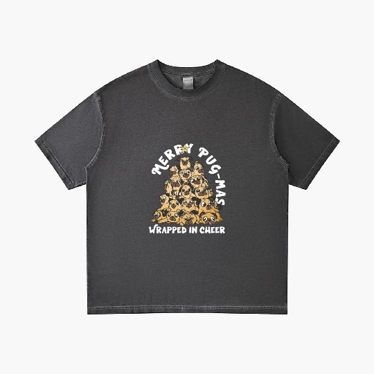 Pug Christmas Pug Santa Pug ornament Pug tree Pug Gradient T Shirts