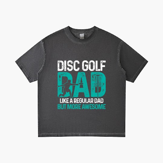 Disc Golf Dad Funny Cool Frisbee Frolf Golf Basket Gradient T Shirts