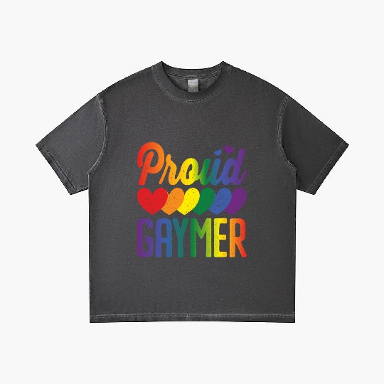 Proud Gaymer Gay Pride Lesbian Rainbow Flag Gradient T Shirts