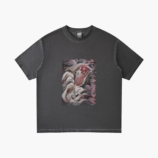 Kitsune Blood Moon Gradient T Shirts