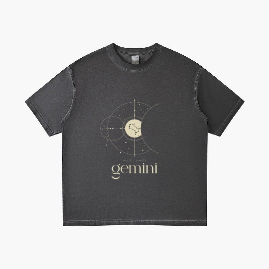 Gemini Star Constellation Zodiac Minimalist Gradient T Shirts