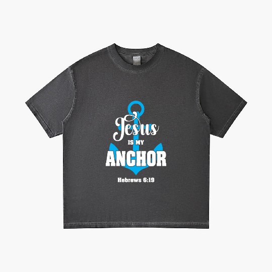 Jesus Is My Anchor Love Jesus Christian Gradient T Shirts