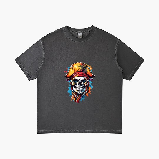 Skeletal Swashbuckler: Pirate Pride Gradient T Shirts