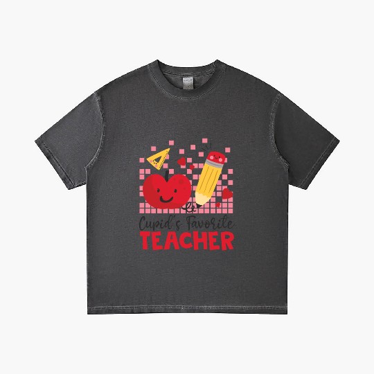 Retro Cupid s Favorite Teacher Teacher Valentines Gradient T Shirts
