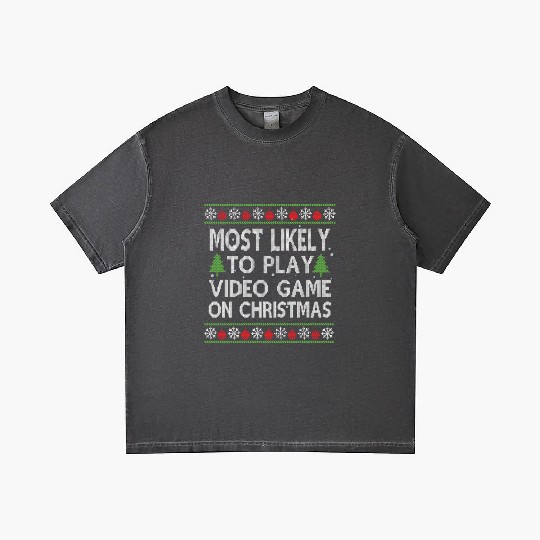 Video Game Family Matching Christmas Apparel Gradient T Shirts