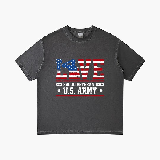 Love And Proud Us Army Veteran Gradient T Shirts