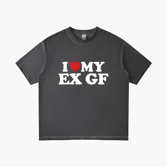 I Love My Ex Girlfriend I Heart Groovy Gradient T Shirts