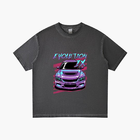 Lancer Evolution Ix Neon Theme Gradient T Shirts