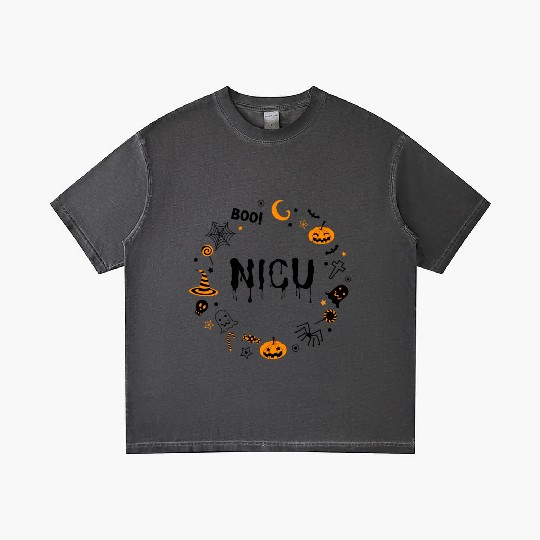 Cute NICU Halloween design | Boo NICU | Preemie Gradient T Shirts