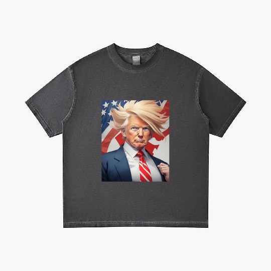 Political Trump 2024 American Flag Gradient T Shirts