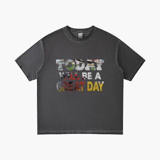 Today Will Be A Great Day Ladybug Inspirational Gradient T Shirts