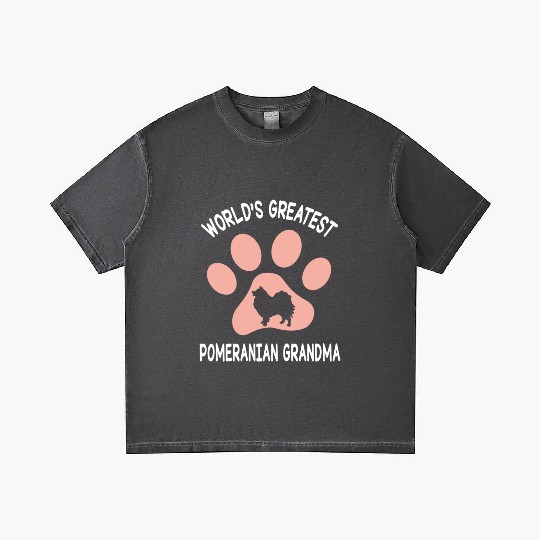 T7tee Happy Mother Day Pomeranian Dog Lover Gradient T Shirts