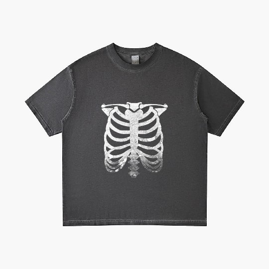 Halloween Skeleton Rib Cage Gradient T Shirts