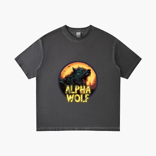 Alpha Wolf Gradient T Shirts