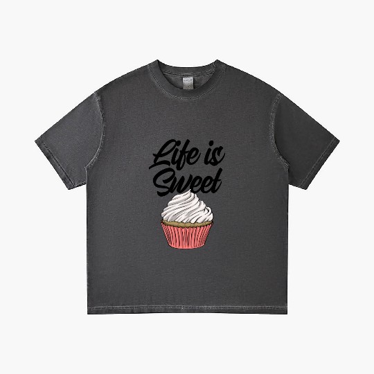Life Is Sweet Cupcake Gradient T Shirts