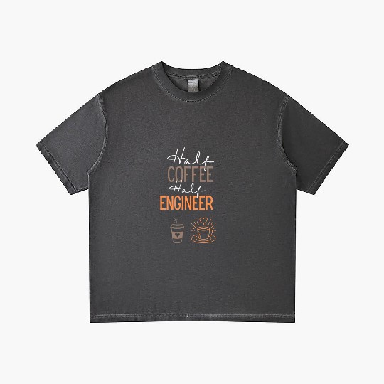 Funny Coffee and Engineer Job Gradient T Shirts