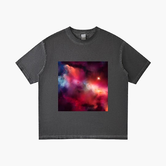 Galaxy nebula abstract design Gradient T Shirts