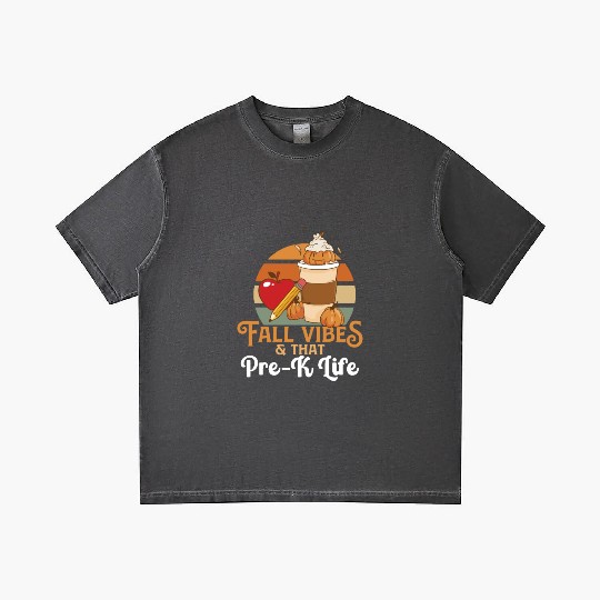 Fall Vibes That Pre-K Life Preschool Teacher Gradient T Shirts