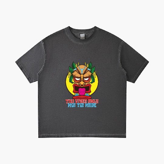 Tiki Mask Hawaiian Decor Luau Party South Pacific Gradient T Shirts