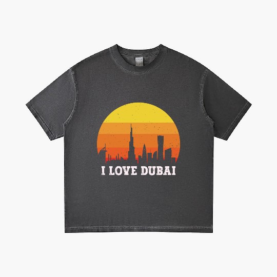 I love Dubai Gradient T Shirts