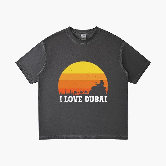 I love Dubai Gradient T Shirts