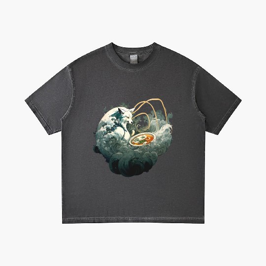 Nine Tailed Fox Ramen - Kitsune Gradient T Shirts