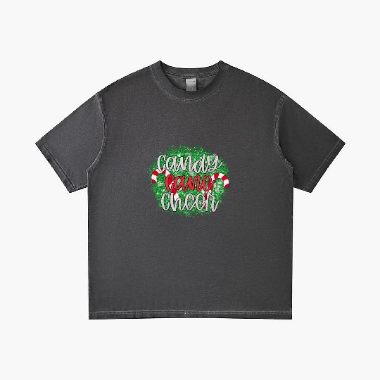 Candy Cane Cheer Happy Christmas Xmas Holiday Gradient T Shirts