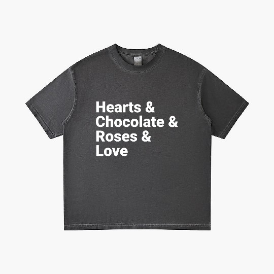 Valentine Hearts Chocolate Roses Love Gradient T Shirts
