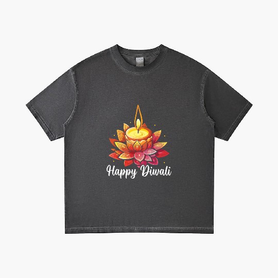 Happy Diwali Diwali Festival Indian Hindu Hinduism Gradient T Shirts