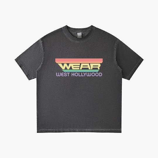 Wear West Hollywood Apparel with Vintage Rainbow Gradient T Shirts