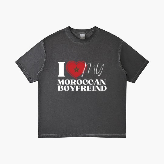 I Love My Moroccan Boyfriend Multi Nationality Gradient T Shirts