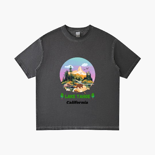 Lake Tahoe California Gradient T Shirts