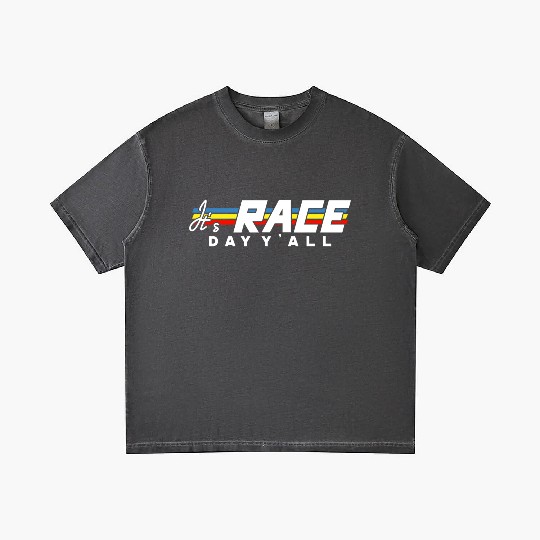 It s Race Day Y all White Text Gradient T Shirts